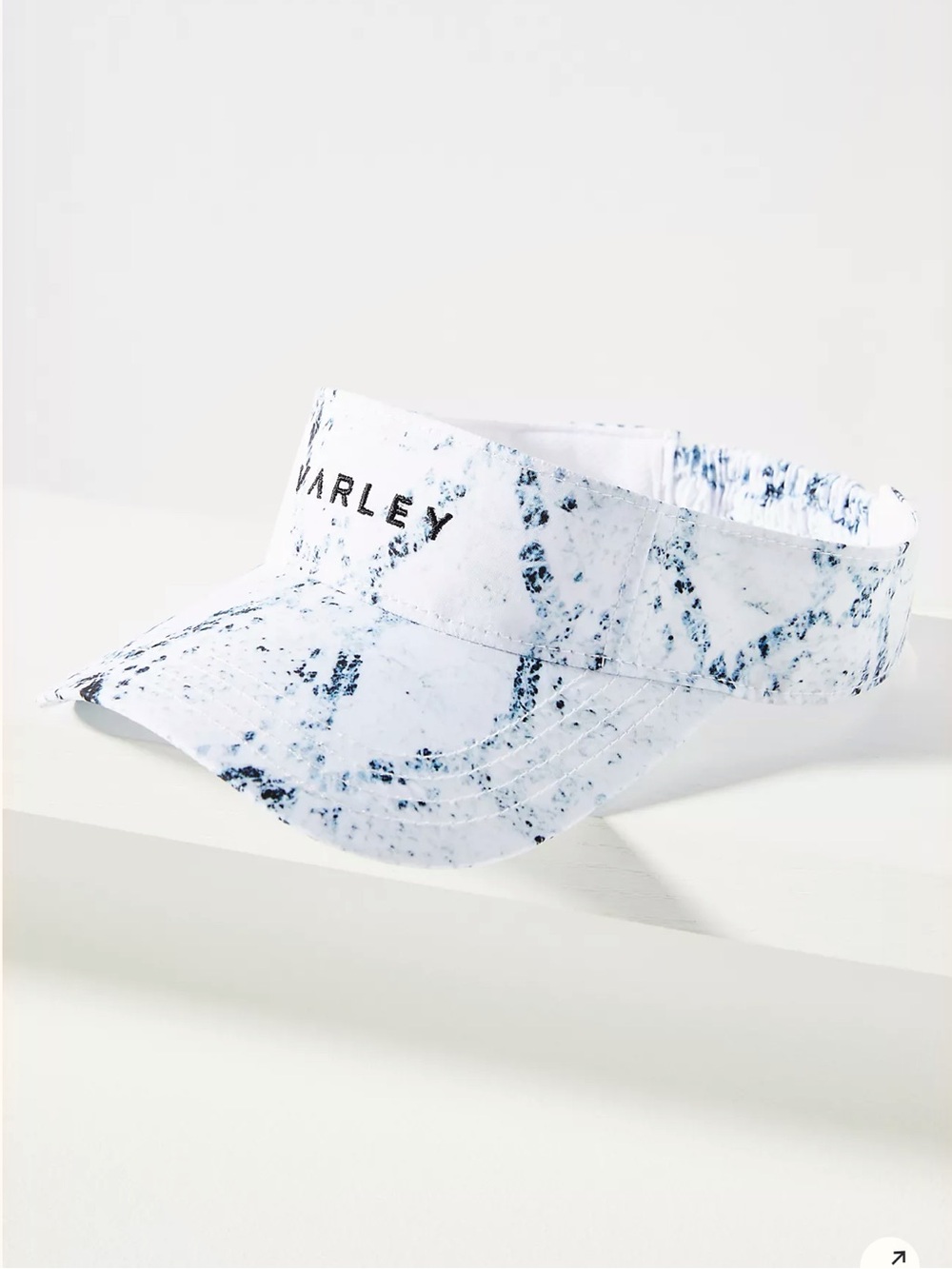 Varley White and Navy Splatter Visor